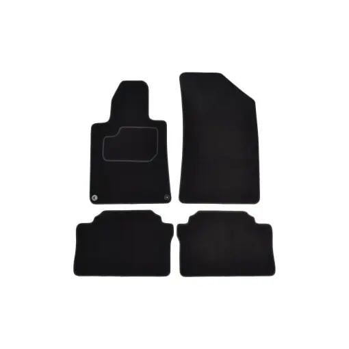 Discount Set 4 covorase auto MAMMOOTH, Velur, pentru PEUGEOT 508 I 2010-2018 SALOON, Negru