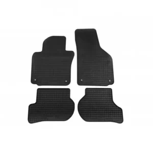 Set 4 covorase auto din cauciuc PETEX, negru, compatibil cu VW Golf V 09/2003-2008, Jetta 07/2005-12/2010, Golf VI 2008-10/2012, Scirocco 09/2008, Preț promoțional