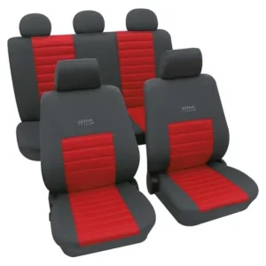 Preț redus Set huse scaune auto, Sport Active, culoare gri/rosu