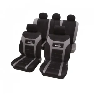 Livrare gratuită Set huse auto Petex Super Speed, Gri / Negru