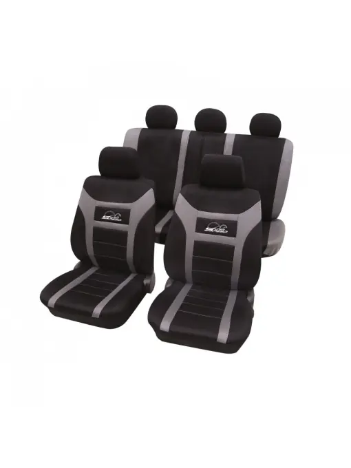 Livrare gratuită Set huse auto Petex Super Speed, Gri / Negru