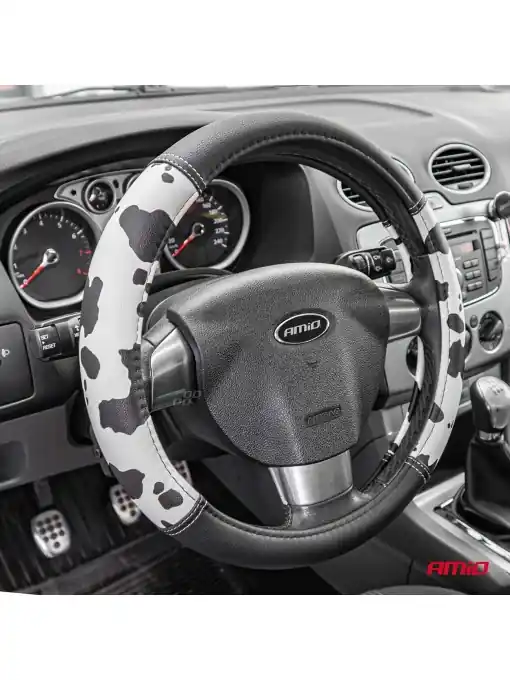 Disponibil imediat Husa volan auto, model SWC-62, marime M, dimaetru volan 37-39 cm