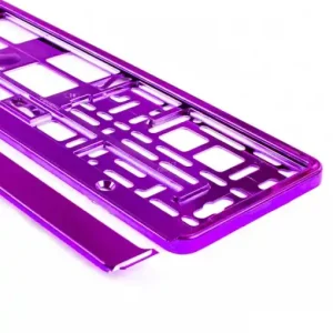 Preț redus Suport numar inmatriculare din plastic, calitate Premium, culoare VIOLET