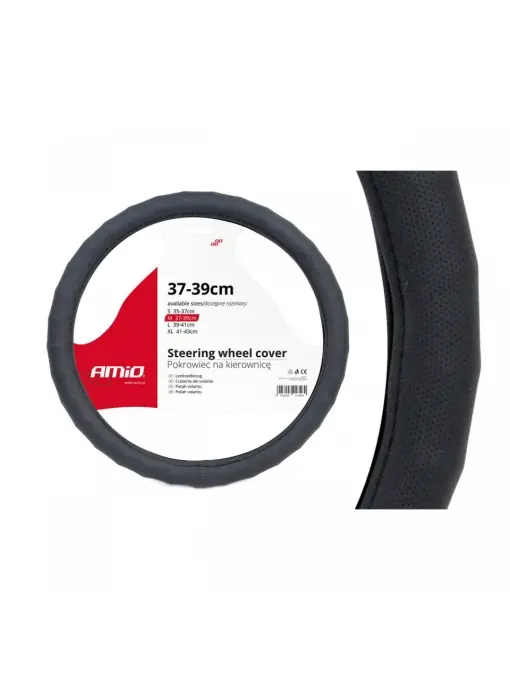 Husa volan neagra Waves SWC-14-M (37-39cm) Ofertă limitată