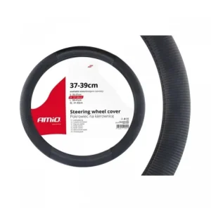Premium Husa volan neagra model Relax SWC-24-M (37-39cm)