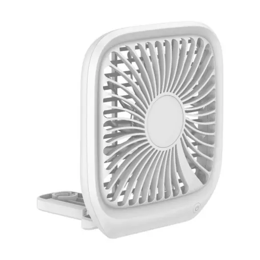 Ofertă limitată Ventilator auto pentru tetiera Baseus Foldable Backseat - Alb