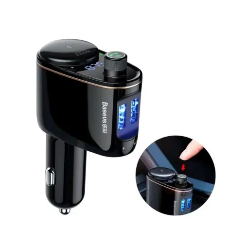 Modulator Fm Audio Bluetooth Mp3 Baseus Locomotive Dual Usb Negru Cumpără acum