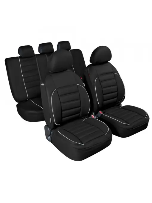Nu rata Set huse scaun DELUXE Sport Edition, negru, Lampa