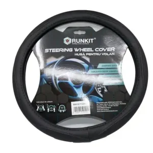 Husa volan piele sintetica Negru (37-39 CM) Preferatul clienților