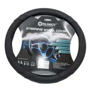 Disponibil imediat Husa volan piele sintetica Negru (37-39 CM)