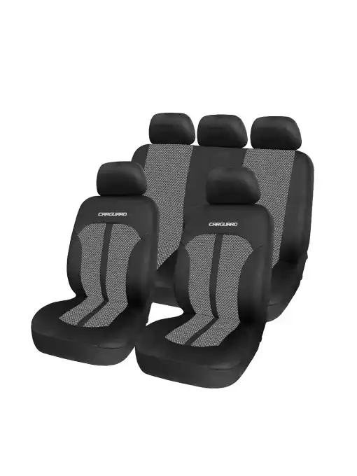 Huse universale premium pentru scaune auto gri+negru - CARGUARD Preț promoțional