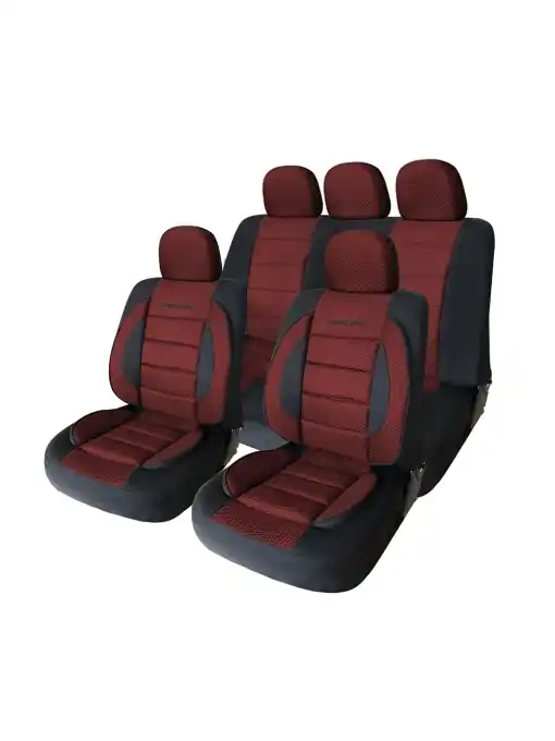 Huse universale premium pentru scaune auto rosu+negru - CARGUARD Retur gratuit