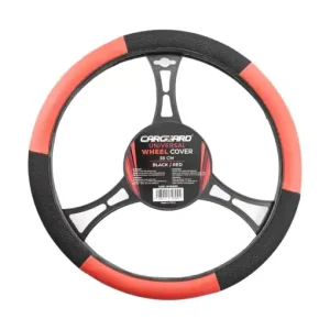 Husa volan auto - negru / rosu - CARGUARD Reducere de preț