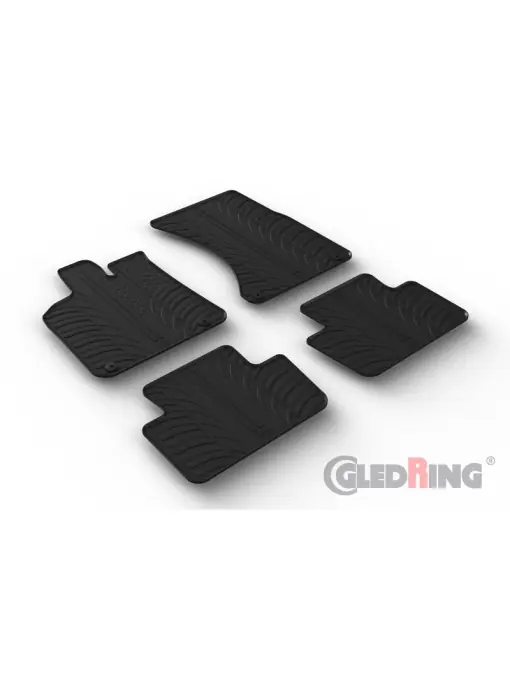 Set 4 covorase cauciuc dedicate Porsche Macan SUV 10.2014-> / rubber mat Retur ușor
