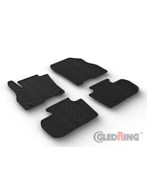 Set 4 covorase cauciuc dedicate NISSAN LEAF HB 2018->/rubber mats Reducere
