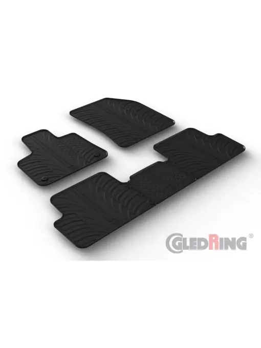 Set 5 covorase cauciuc dedicate DS7 Crossback (SUV) 01.2018-> /rubber ma Preferatul clienților