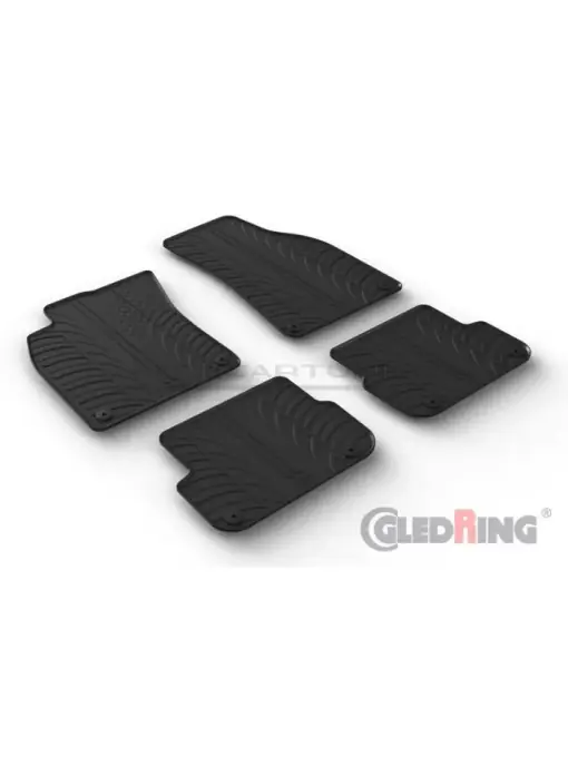 Calitate înaltă Set 4 covorase cauciuc dedicate AUDI A6 (4F) 2004-2010/ AVANT