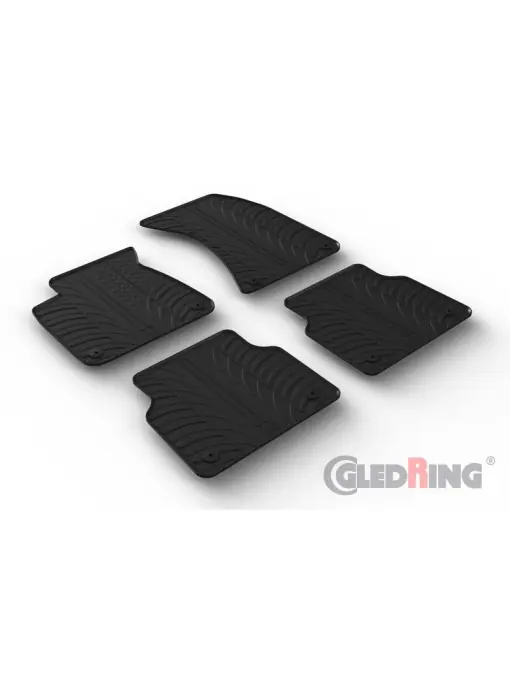 Set 4 covorase cauciuc dedicate AUDI A8 2009-2017 lim., autom./rubber ma Preferatul clienților