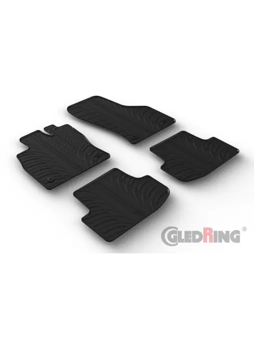 Set 4 covorase cauciuc dedicate AUDI A3 HB 07.2020->/rubber mats Popular