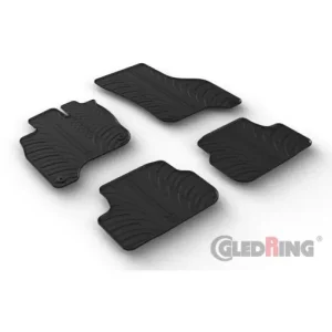 Set 4 covorase cauciuc dedicate VW e-GOLF VII HB 06.2014-2020/rubber mat Super ofertă