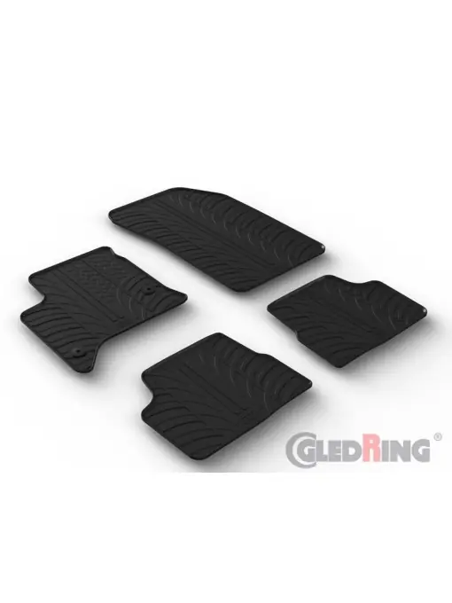 Set 4 covorase cauciuc dedicate FIAT 600 Hybrid HB 2024->/ rubber mats Cel mai bun preț