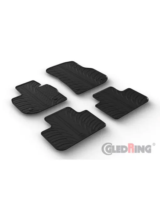Disponibil imediat Set 4 covorase cauciuc dedicate BMW X4 G02 SUV 07.2018-> (automatic)/rub