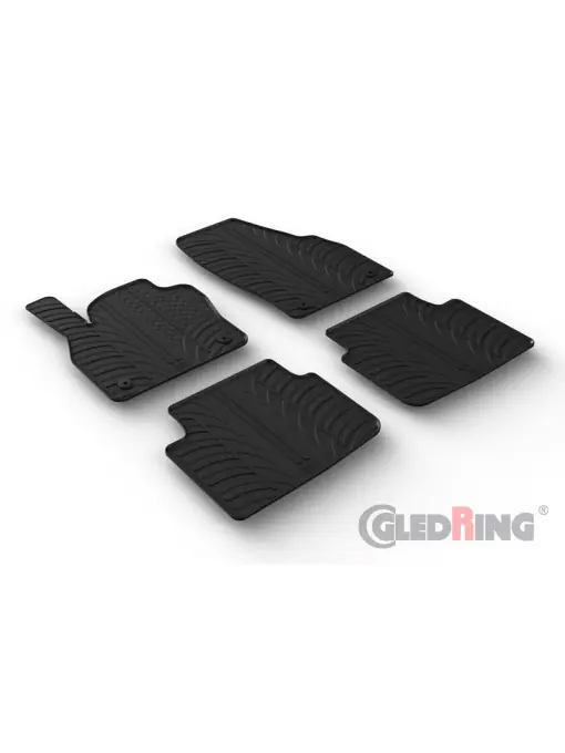 Set 4 covorase cauciuc dedicate SKODA KAMIQ SUV 09.2019->/rubber mats Ieftin