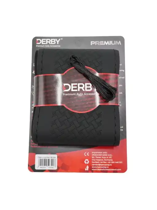 Chilipir Husa volan neagra cu ac si ata 110 gr, cusatura neagra DERBY