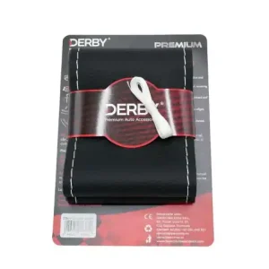 Husa volan neagra cu ac si ata 80 g, cusatura alba DERBY Ultima șansă