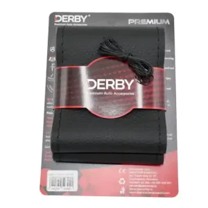 Comandă acum Husa volan neagra cu ac si ata 80 g, cusatura neagra DERBY
