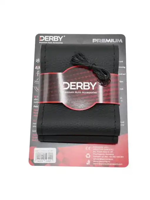 Comandă acum Husa volan neagra cu ac si ata 80 g, cusatura neagra DERBY