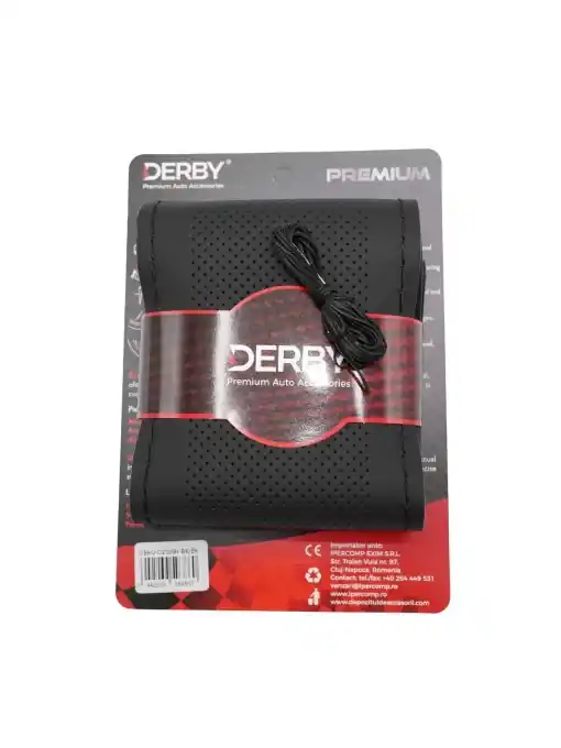 Cel mai bun preț Husa volan neagra cu ac si ata 160 gr, cusatura neagra DERBY