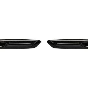 Bestseller Indicatori de tuning tip F10 potriviți pentru BMW E82, E88, E90, E91, E92, E93, E60, E61 cu bază fumurie și cadru negru, stânga + dreapta