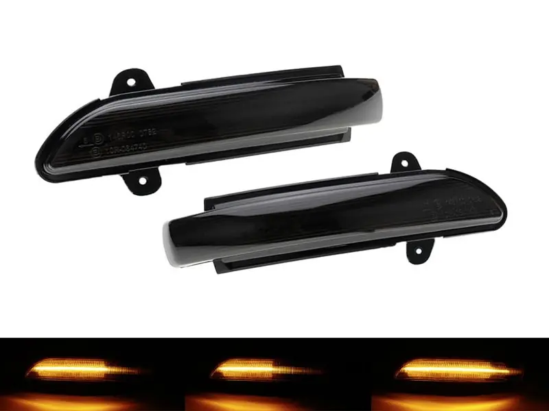 Transport gratuit Semnale de întoarcere LED dinamice de tuning potrivite pentru oglinzile laterale ale Mercedes E-Class W211, S211 2007-2009, S-Class W221 2007-2009, CL C216 2006-2010, CLS C219 2008-2010 cu bază fumuri