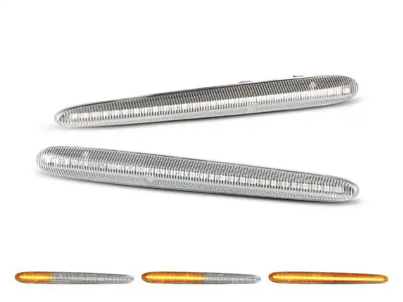 Kit de semnalizatoare LED dinamice laterale potrivit pentru Alfa Romeo Giulietta 2010-2020 cu bază albă, stânga + dreapta Disponibil imediat