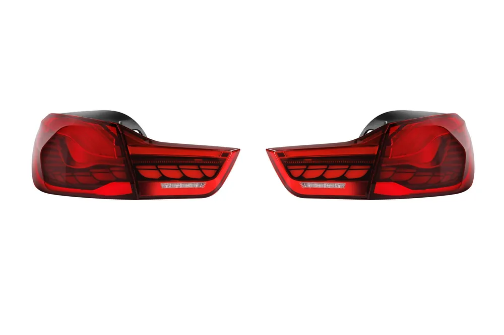 Stopuri LED tip GTS potrivite pentru BMW Seria 4 F32, F33, F36, M4 F82, F83 2013-2020 cu bază roșie, stânga și dreapta Preț redus