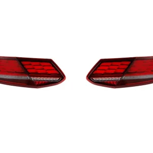 Tuning stopuri Full LED potrivite pentru Mercedes C-Class C205 coupe, A205 cabrio 2016-2021 cu bază roșie, stânga și dreapta Popular
