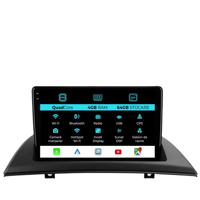 Navigatie Dedicata BMW X3 E83 (2004-2012),QuadCore, 9Inch, 4Gb Ram, 64Gb Stocare, Carplay Preț redus