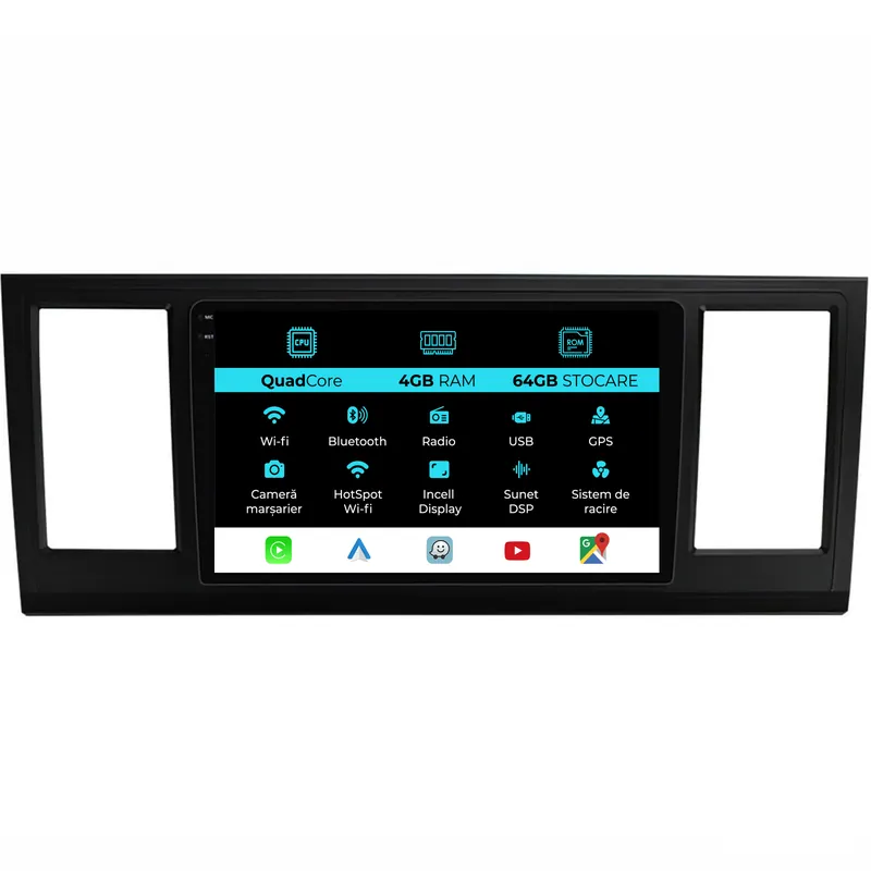 Navigatie Dedicata Volkswagen Transporter T6 (2016 – 2020),QuadCore, 9Inch, 4Gb Ram, 64Gb Stocare, Carplay Bestseller