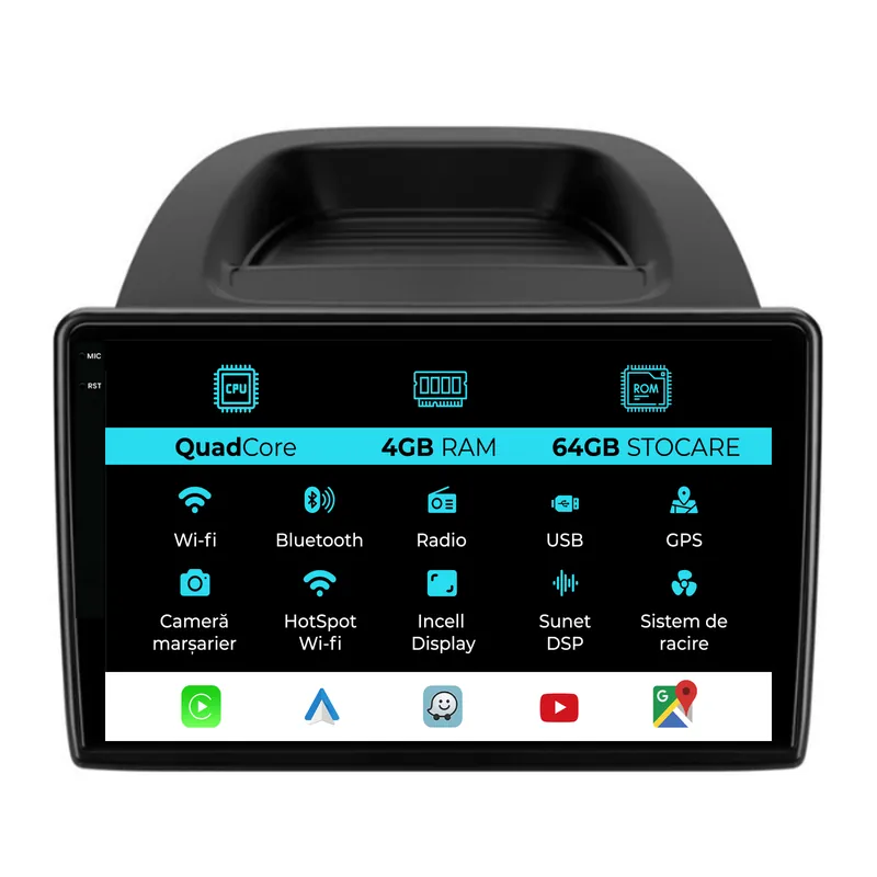 Navigatie Dedicata Ford Ecosport (2017-2025),QuadCore, 9Inch, 4Gb Ram, 64Gb Stocare, Carplay Cumpără acum