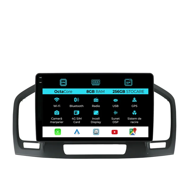 Navigatie Dedicata Opel Insignia (2008-2013), 9 Inch, 8Gb Ram, 256Gb stocare, Carplay Bestseller