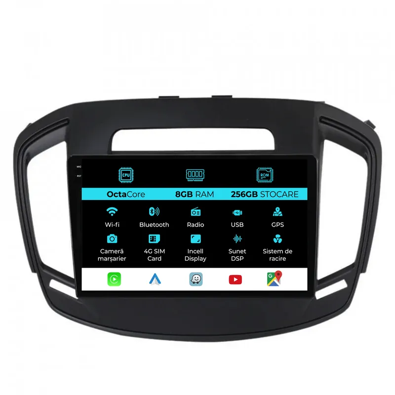Livrare rapidă Navigatie Dedicata Opel Insignia (2013-2017), 9Inch, 8Gb Ram, 256Gb Stocare, Carplay