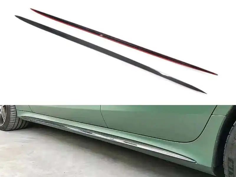 Fâșii din carbon potrivite pentru pragurile laterale GT63 pe Mercedes A Design GT 4 Door Coupe X290 după 2019 Livrare rapidă