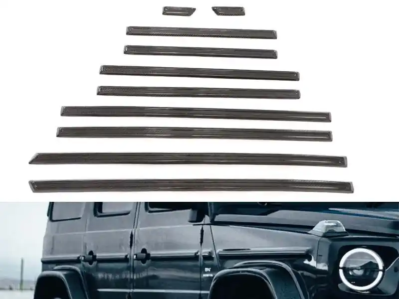 Discount Fâșii laterale din carbon pentru ușile Mercedes G-Class W465 după 2024