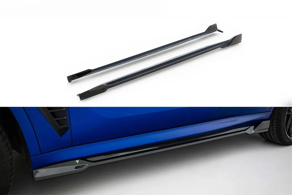 Premium Adăugiri din carbon Maxton Design potrivite pentru pragurile BMW X5 G05 cu pachet M 2018-2023, după 2023