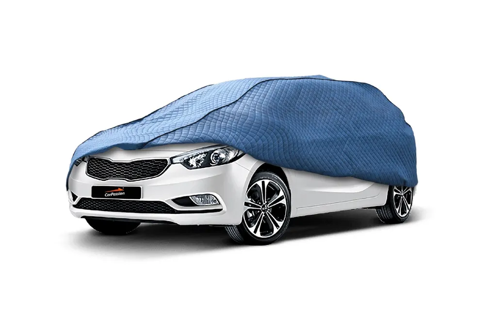 Husa Carpassion Pillow potrivită pentru mașini hatchback, break împotriva grindinei dimensiune XXM 405x430cm, albastru Calitate înaltă