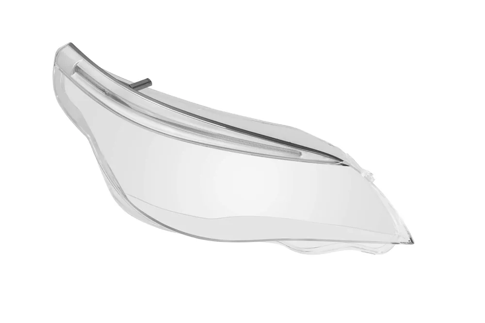 Discount Geam drept pentru far cu sprânceană LED și garnitură cromată potrivit pentru BMW Seria 5 E60 sedan LCI, E61 break LCI 2007-2010 versiunea 1