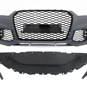 Bumper frontal RS6 potrivit pentru Audi A6 C7 4G 2015-2018 cu PDC, cu capace pentru duze de spălare Transport gratuit