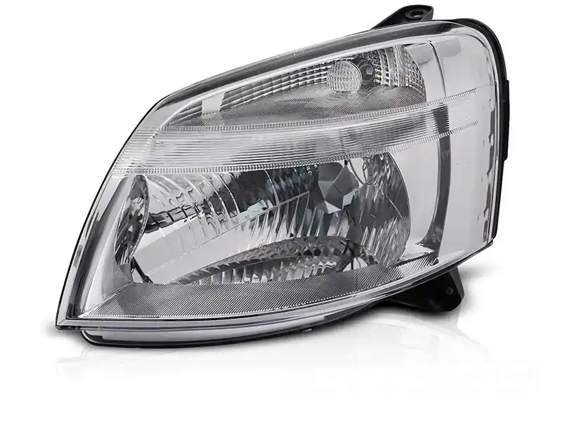 Far stâng reflector potrivit pentru Citroen Berlingo, Peugeot Partner 2002-2010 cu bază cromată Reducere extra