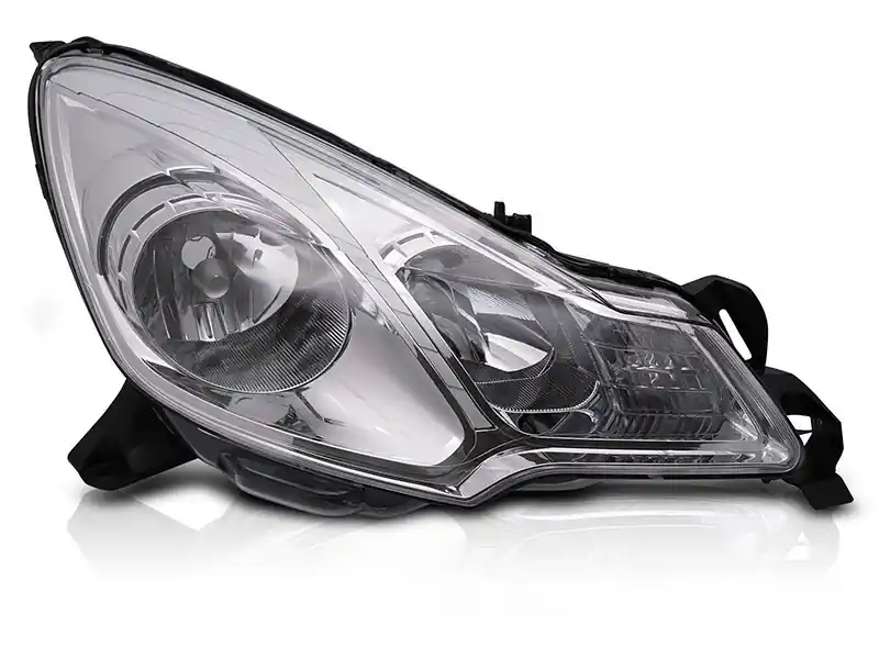 Livrare rapidă Far drept reflector potrivit pentru Citroen C3 2009-2012 cu bază cromată